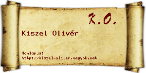 Kiszel Olivér névjegykártya